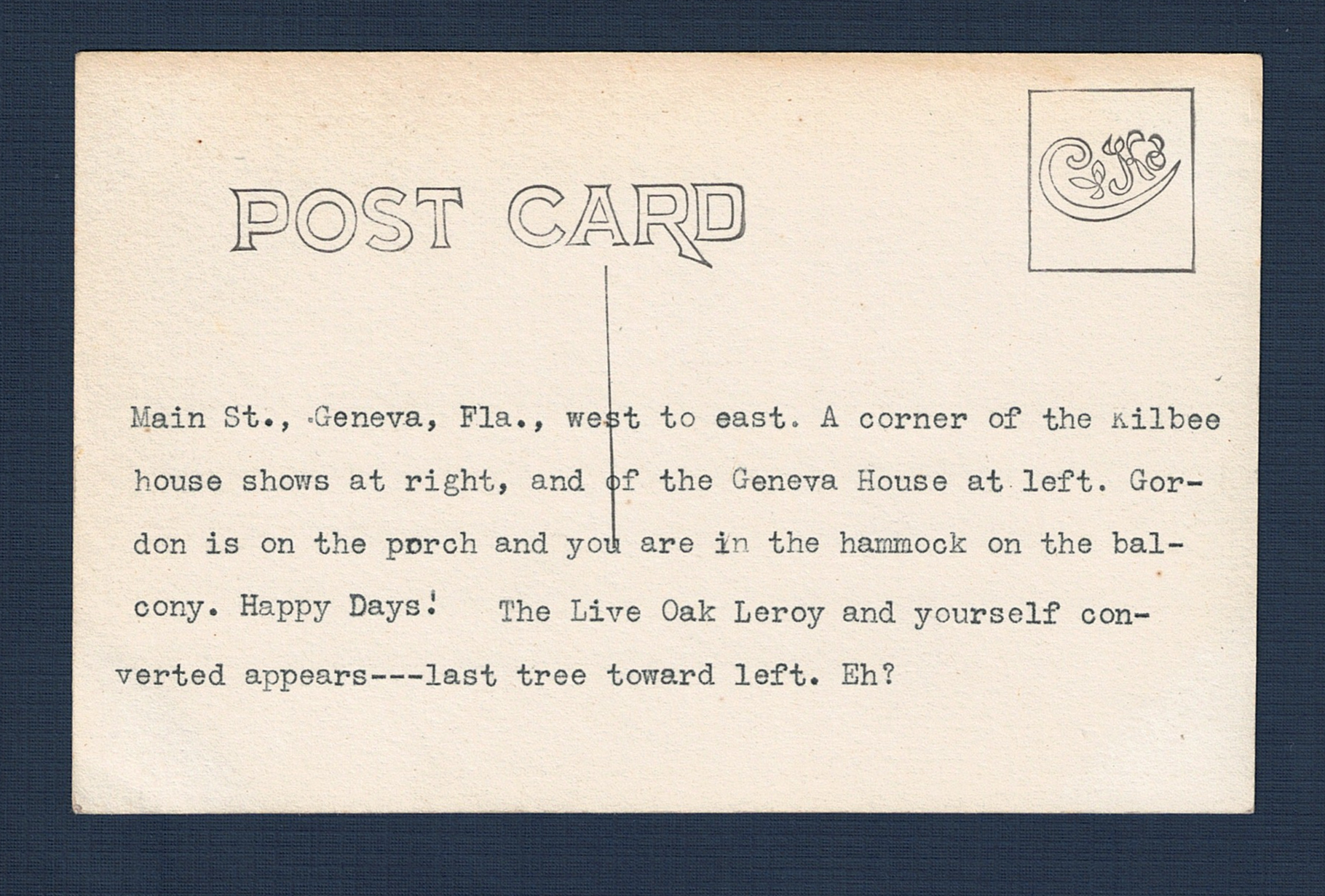 1900XXXX Geneva 03 - Back